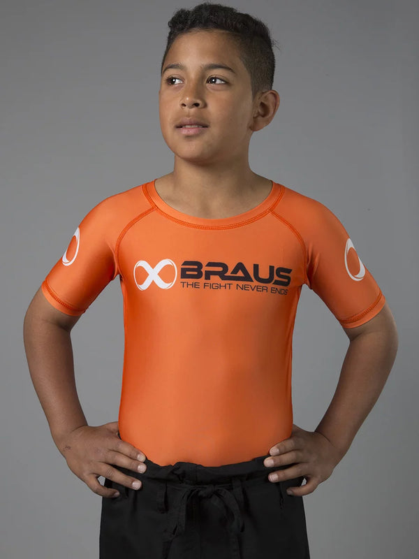 Ranked Kids No Gi Rash Guard Short Sleeve