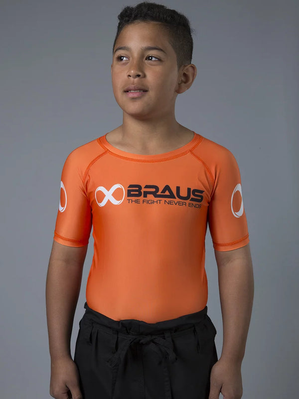 Ranked Kids No Gi Rash Guard Short Sleeve