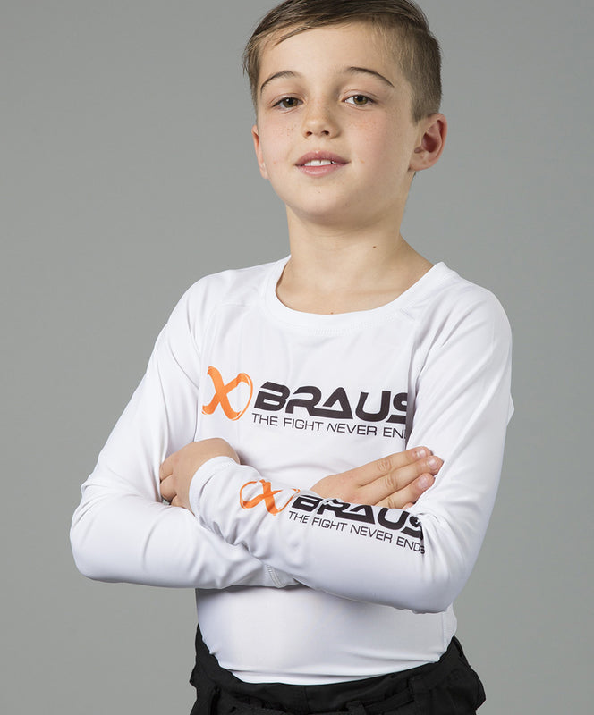 Ranked Kids No Gi Rash Guard Long Sleeve