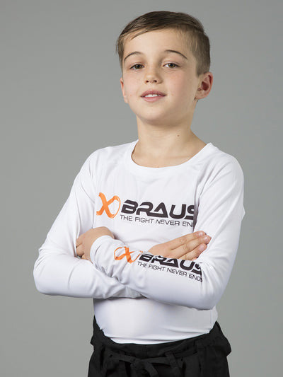 Ranked Kids No Gi Rash Guard Long Sleeve