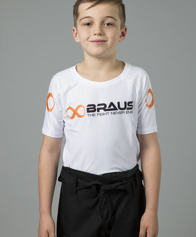 Ranked Kids No Gi Rash Guard Short Sleeve