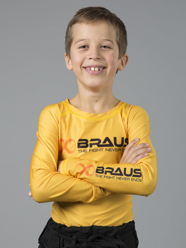 Ranked Kids No Gi Rash Guard Long Sleeve