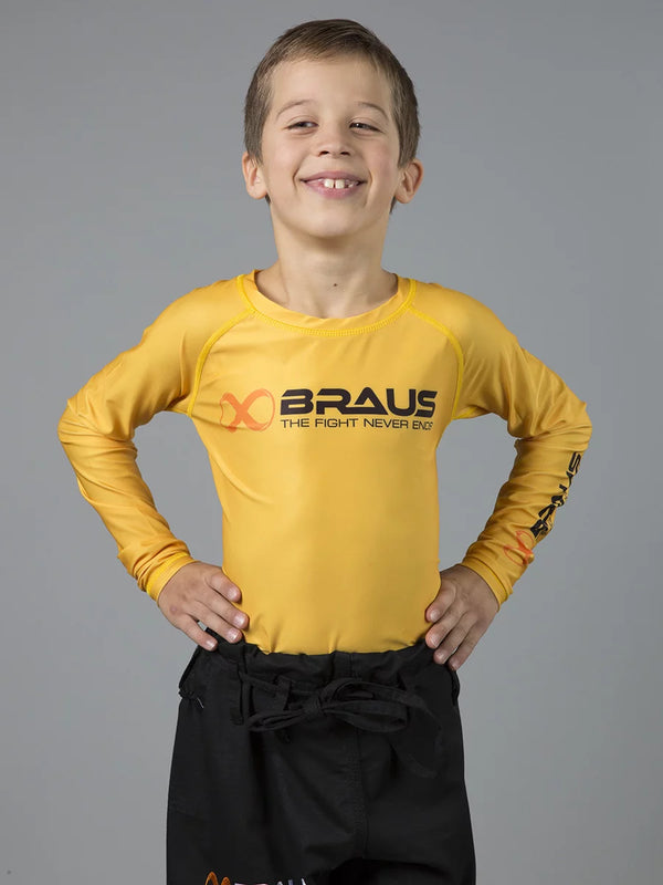Ranked Kids No Gi Rash Guard Long Sleeve