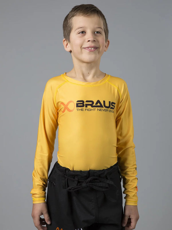 Ranked Kids No Gi Rash Guard Long Sleeve