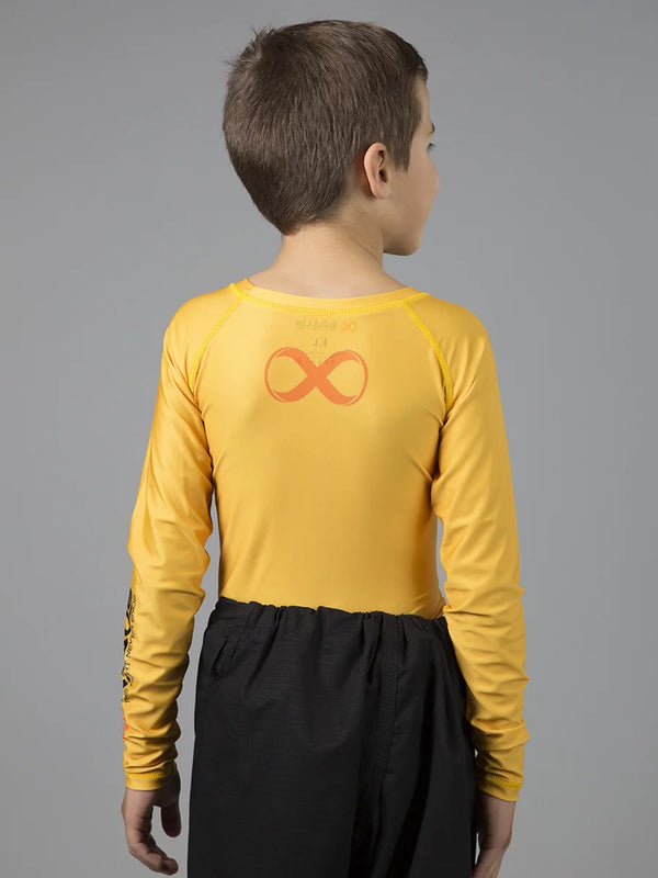 Ranked Kids No Gi Rash Guard Long Sleeve
