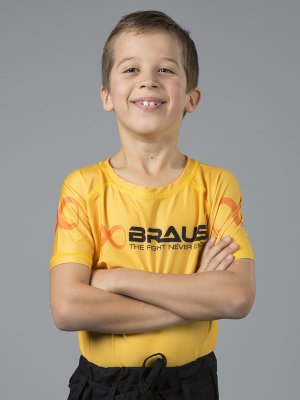 Ranked Kids No Gi Rash Guard Short Sleeve