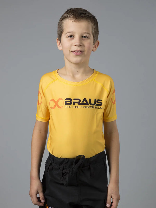Ranked Kids No Gi Rash Guard Short Sleeve