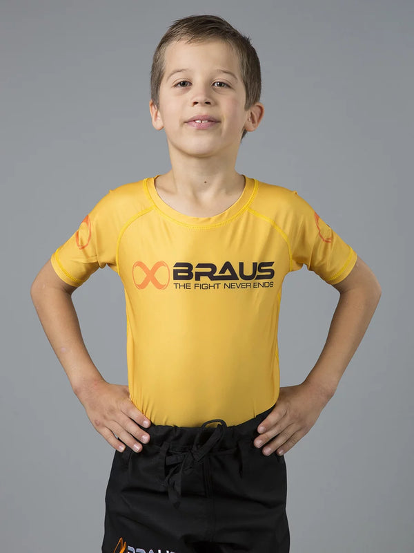 Ranked Kids No Gi Rash Guard Short Sleeve