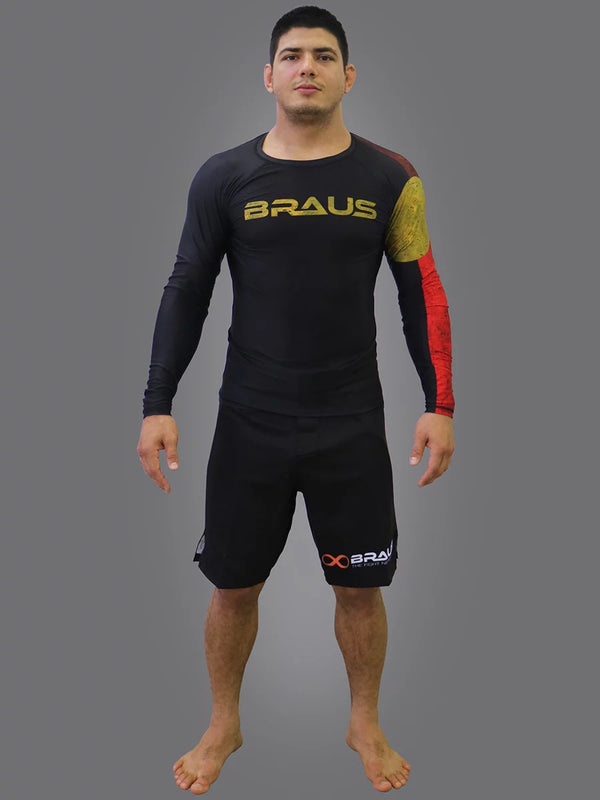 Flags No Gi Rash Guard Long Sleeve