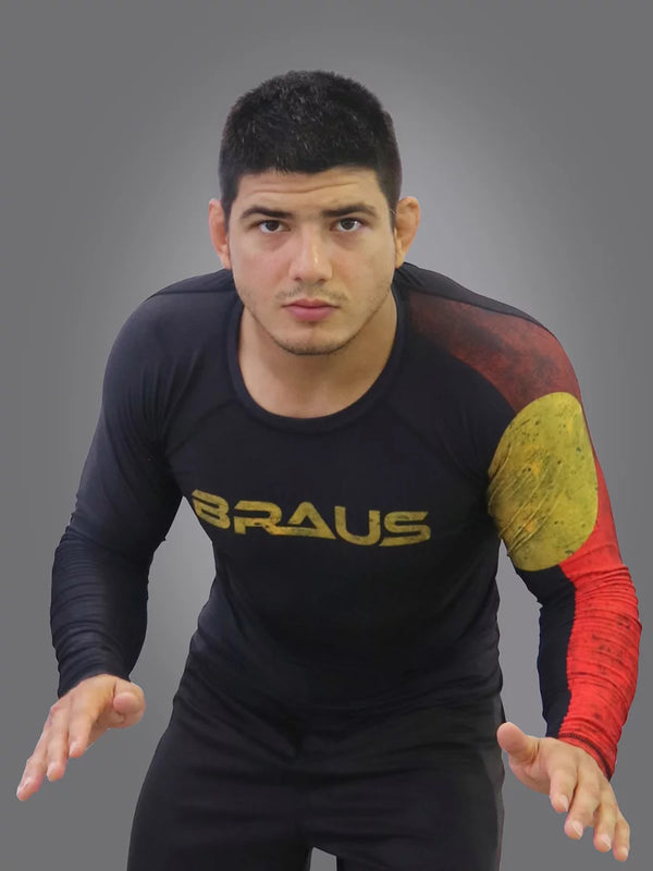 Flags No Gi Rash Guard Long Sleeve