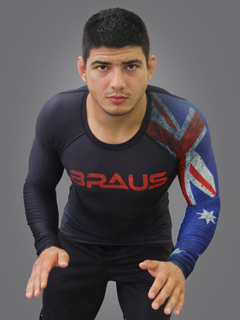 Flags No Gi Rash Guard Long Sleeve