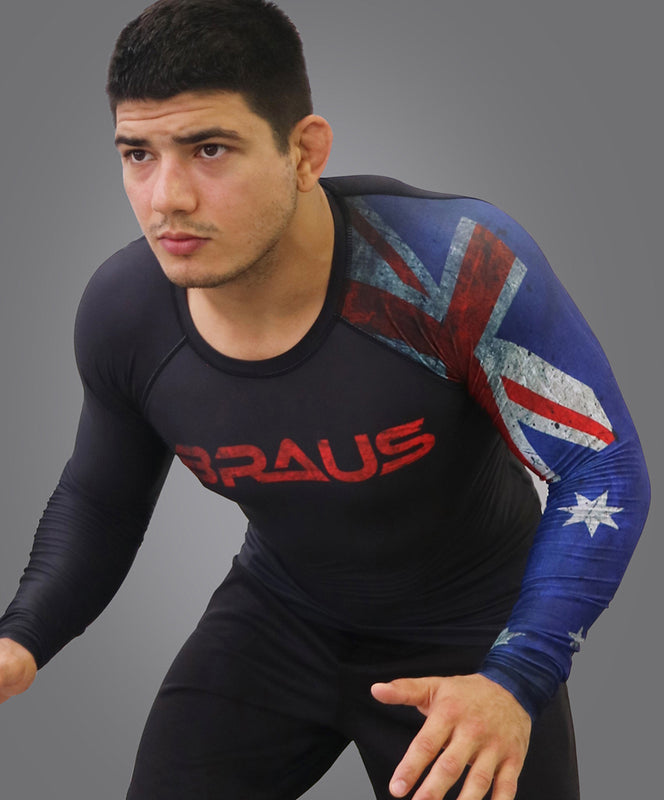 Flags No Gi Rash Guard Long Sleeve