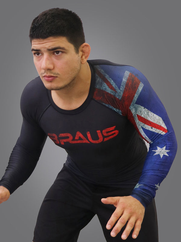 Flags No Gi Rash Guard Long Sleeve