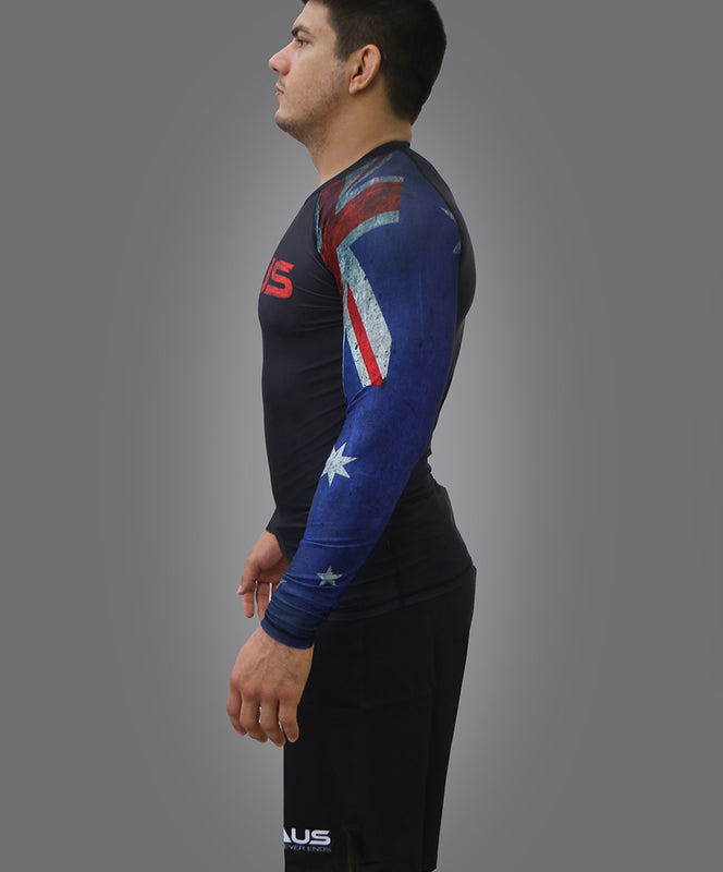 Flags No Gi Rash Guard Long Sleeve