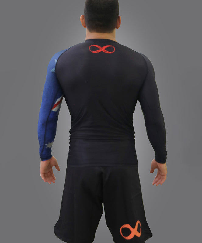 Flags No Gi Rash Guard Long Sleeve