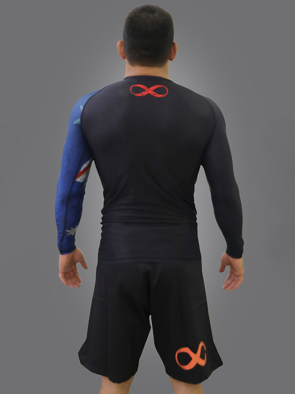 Flags No Gi Rash Guard Long Sleeve