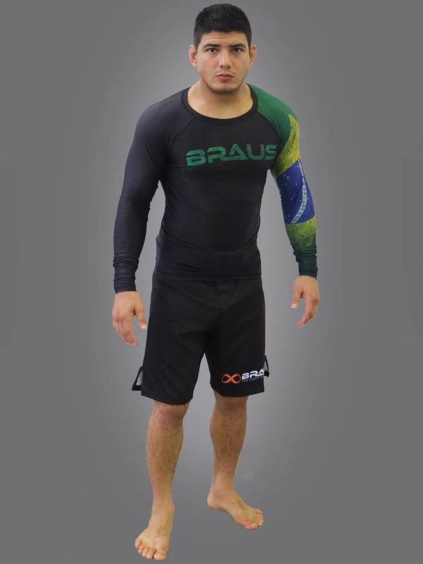 Flags No Gi Rash Guard Long Sleeve