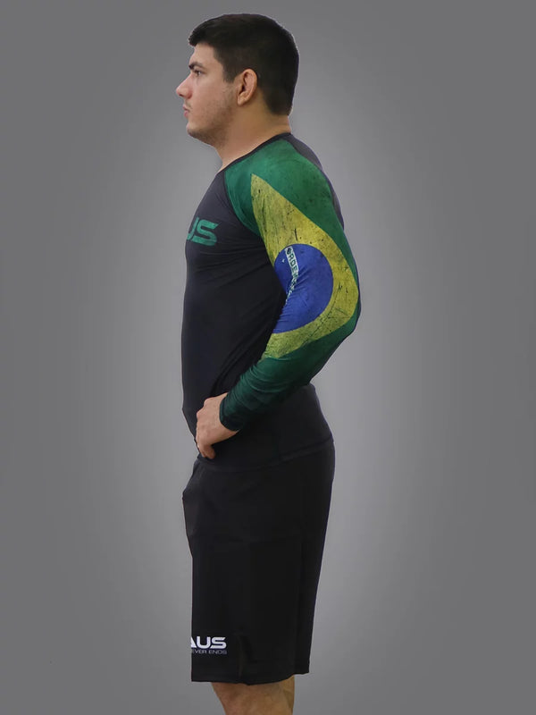 Flags No Gi Rash Guard Long Sleeve