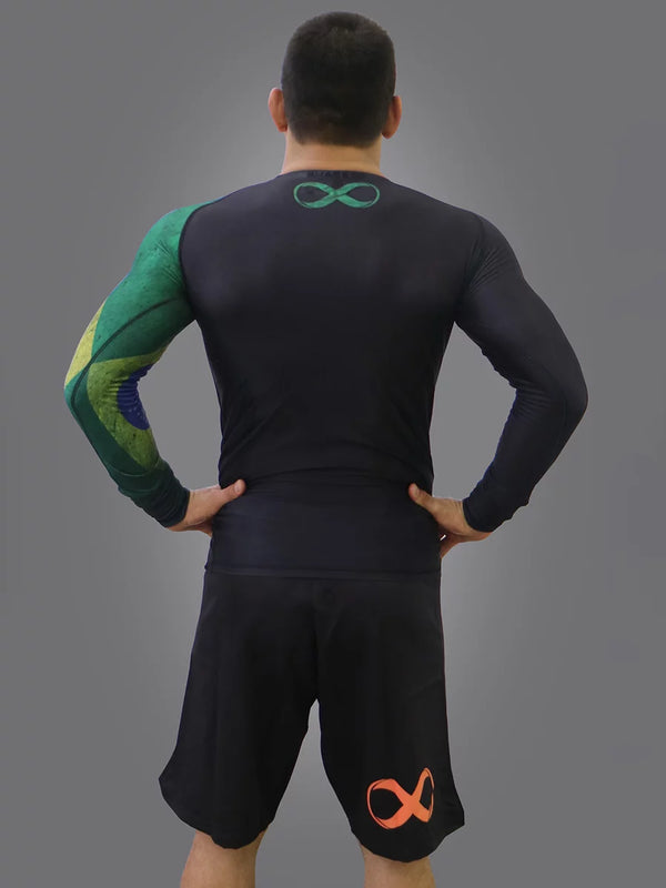 Flags No Gi Rash Guard Long Sleeve