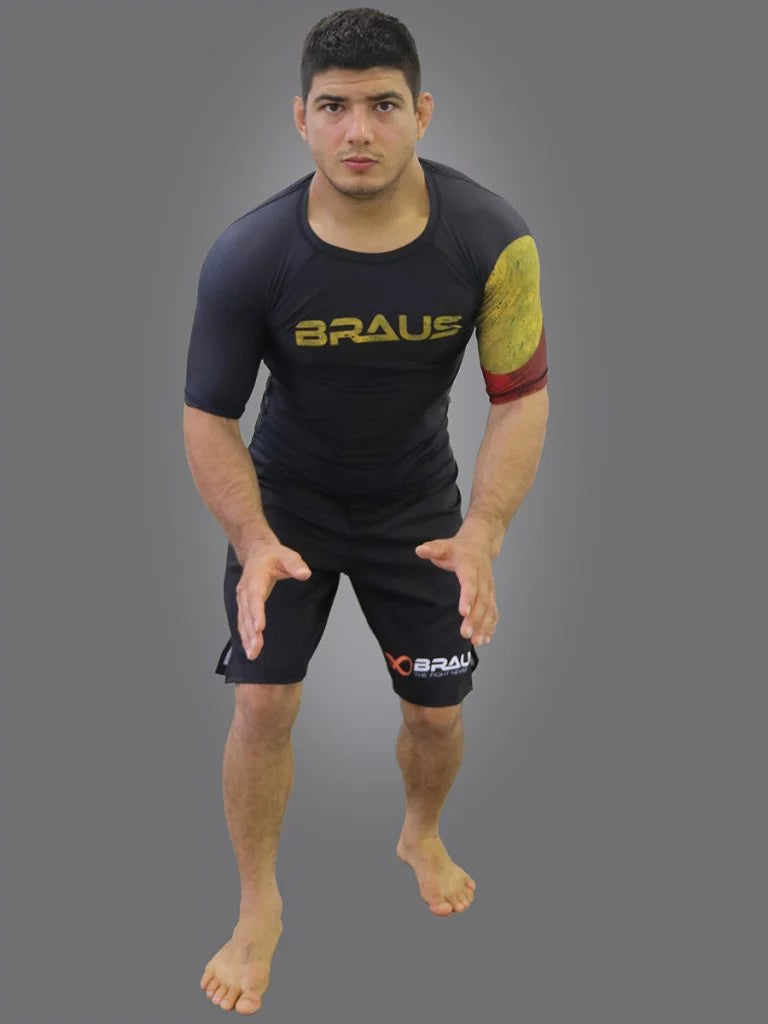 Flags No Gi Rash Guard Short Sleeve