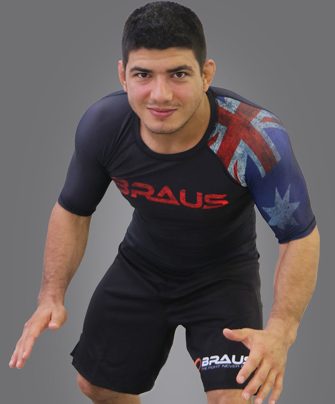 Flags No Gi Rash Guard Short Sleeve