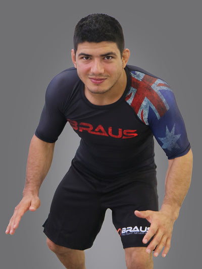 Flags No Gi Rash Guard Short Sleeve