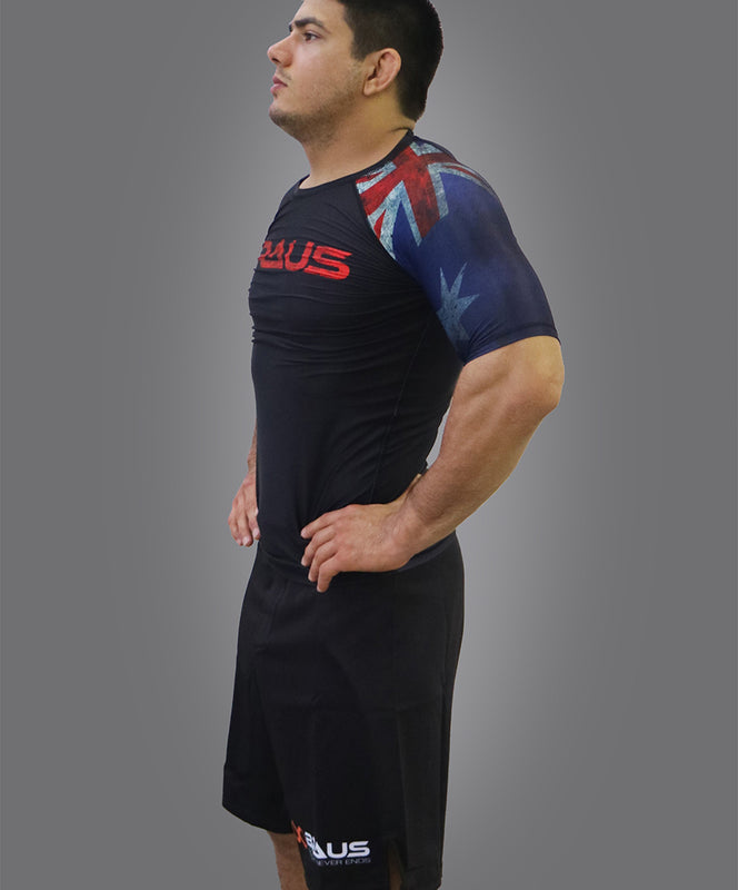 Flags No Gi Rash Guard Short Sleeve