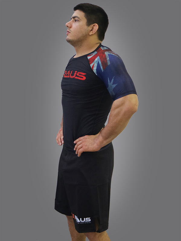 Flags No Gi Rash Guard Short Sleeve