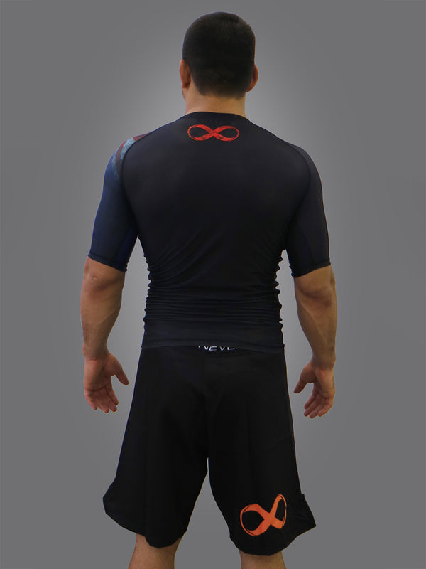 Flags No Gi Rash Guard Short Sleeve