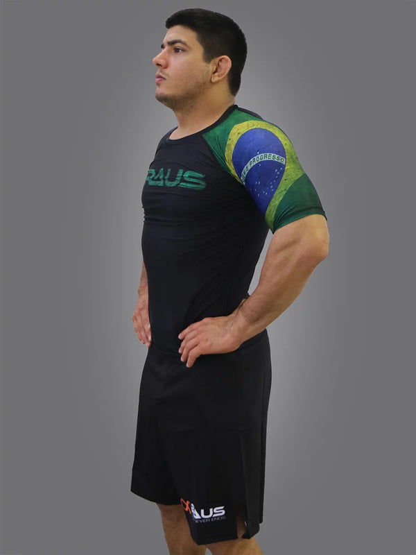 Flags No Gi Rash Guard Short Sleeve