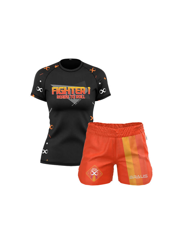 Women Arcade 90s Retro No Gi Set + Free Finger Tape