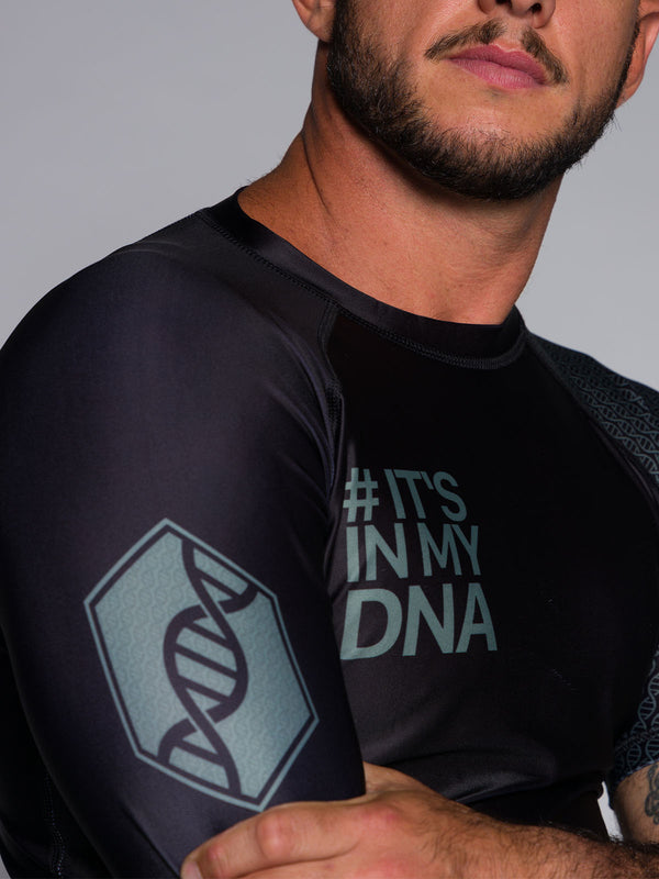 DNA No Gi Rash Guard Short Sleeve Black