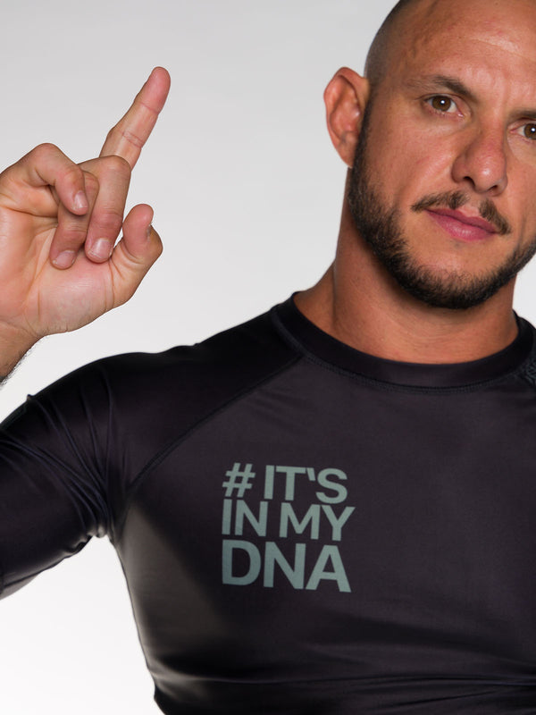 DNA No Gi Rash Guard Short Sleeve Black