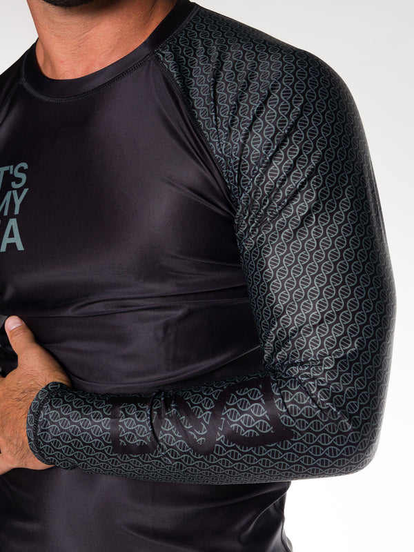 DNA No Gi Rash Guard Long Sleeve Black