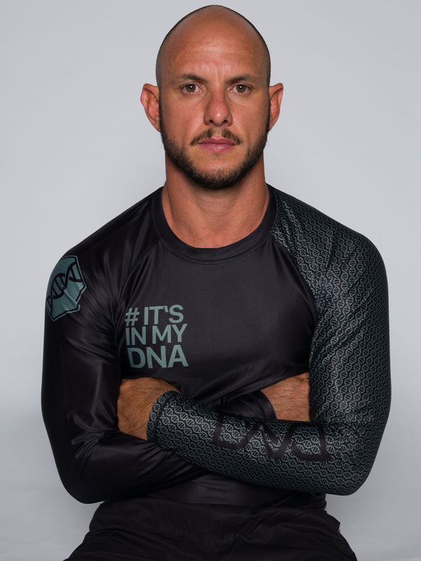 DNA No Gi Rash Guard Long Sleeve Black