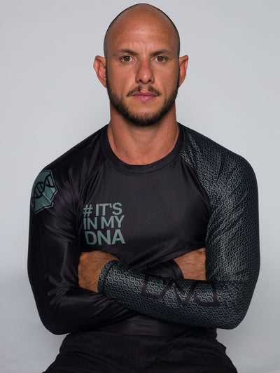 DNA No Gi Rash Guard Long Sleeve Black