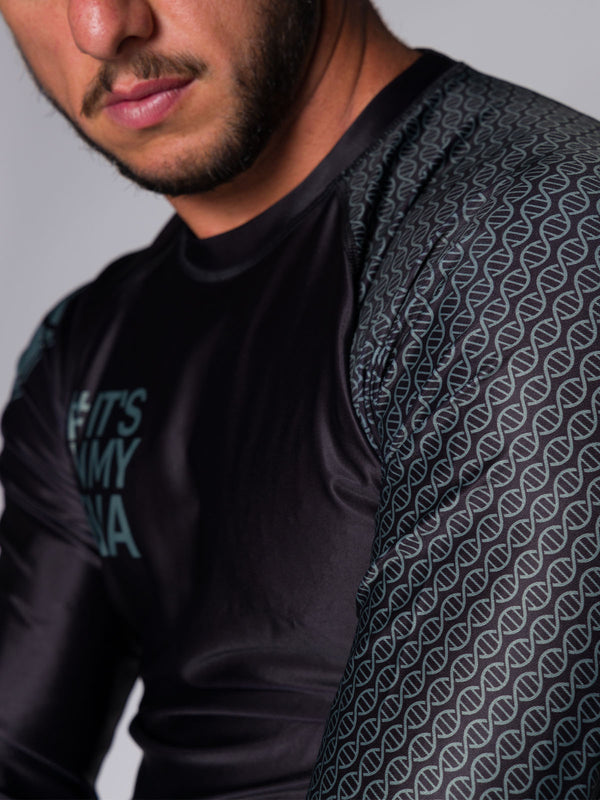 DNA No Gi Rash Guard Long Sleeve Black