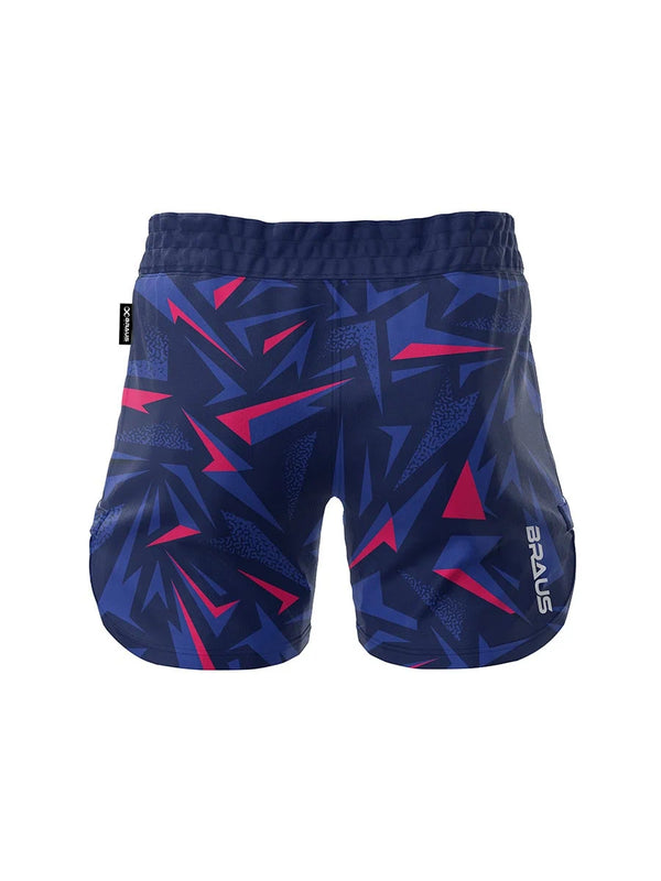 10 Years Women's No Gi Fight Shorts Navy Pink