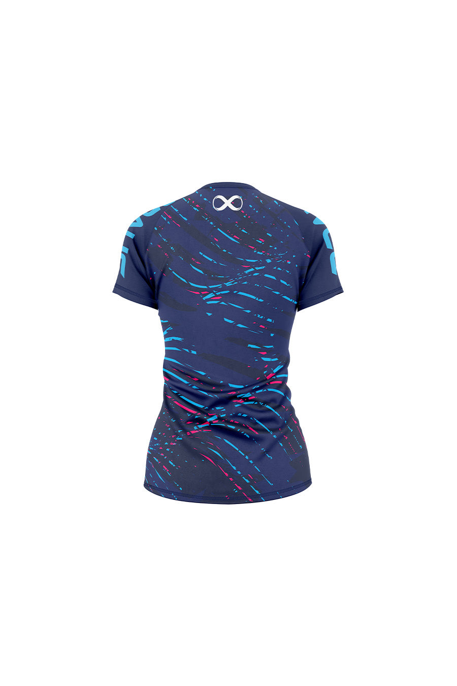 10 Years Women's No Gi Rash Guard Short Sleeve Navy Aqua