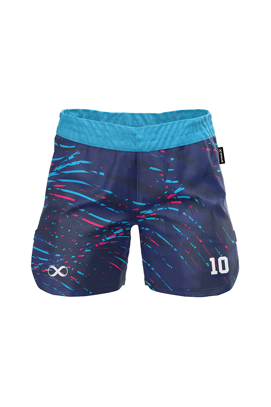 10 Years No Gi Fight Shorts Navy Aqua