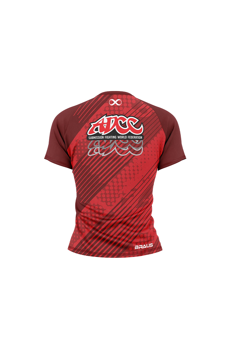 ADCC Red Kids No Gi Rash Guard Short Sleeve