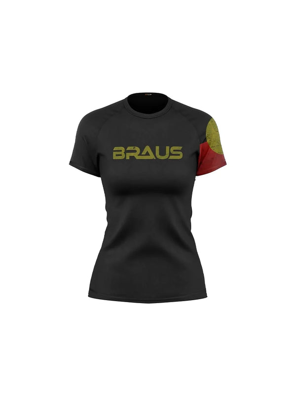 Flags Women's No Gi Rash Guard Short Sleeve