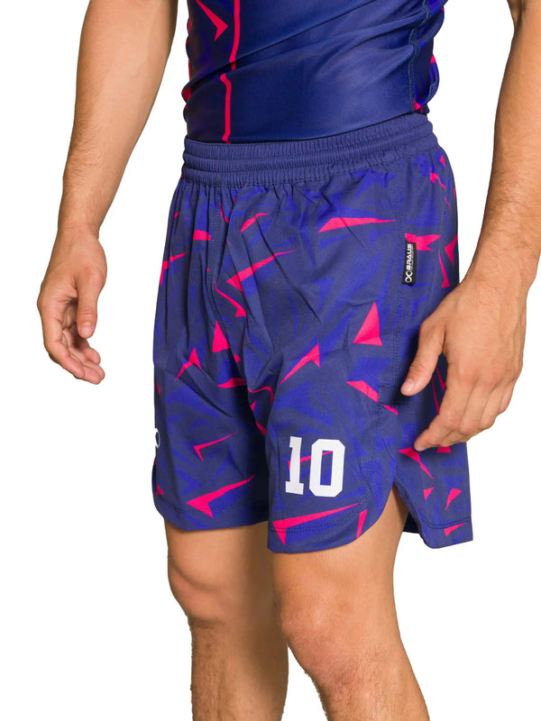 10 Years No Gi Fight Shorts Navy Pink