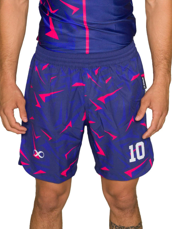 10 Years No Gi Fight Shorts Navy Pink