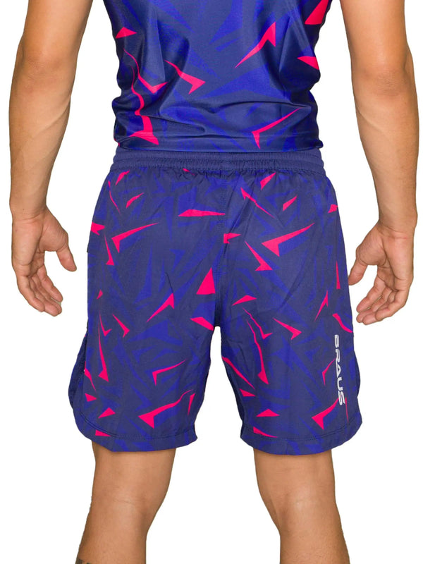 10 Years No Gi Fight Shorts Navy Pink