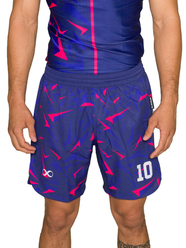 10 Years No Gi Fight Shorts Navy Pink