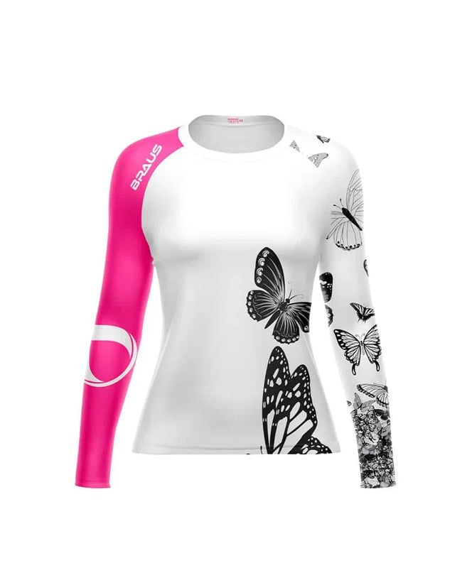 Butterfly Women's No Gi Rash Guard Long Sleeve