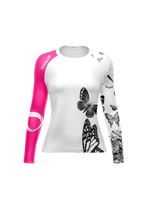 Butterfly Women's No Gi Rash Guard Long Sleeve