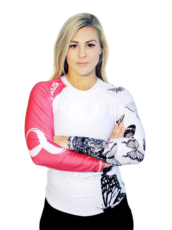 Butterfly Women's No Gi Rash Guard Long Sleeve