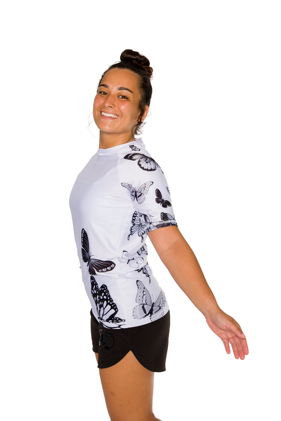 Butterfly Women's No Gi Rash Guard Short Sleeve